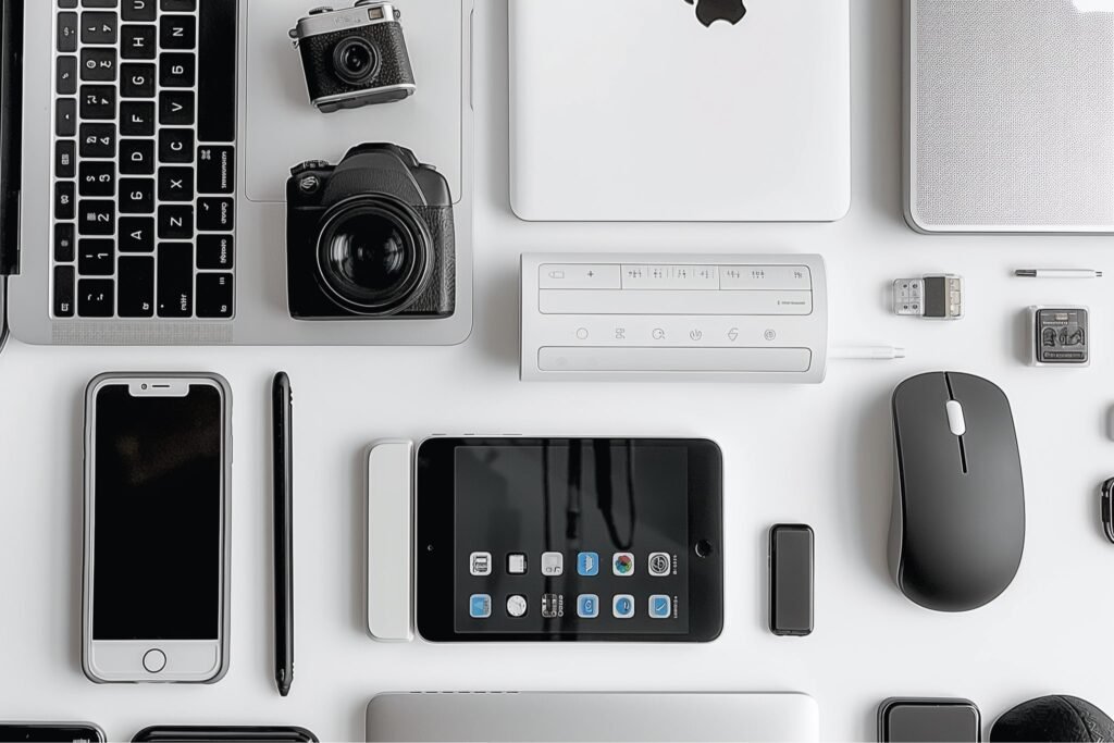 A selection of tech gadgets