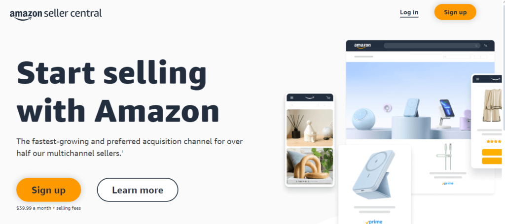 Amazon seller account