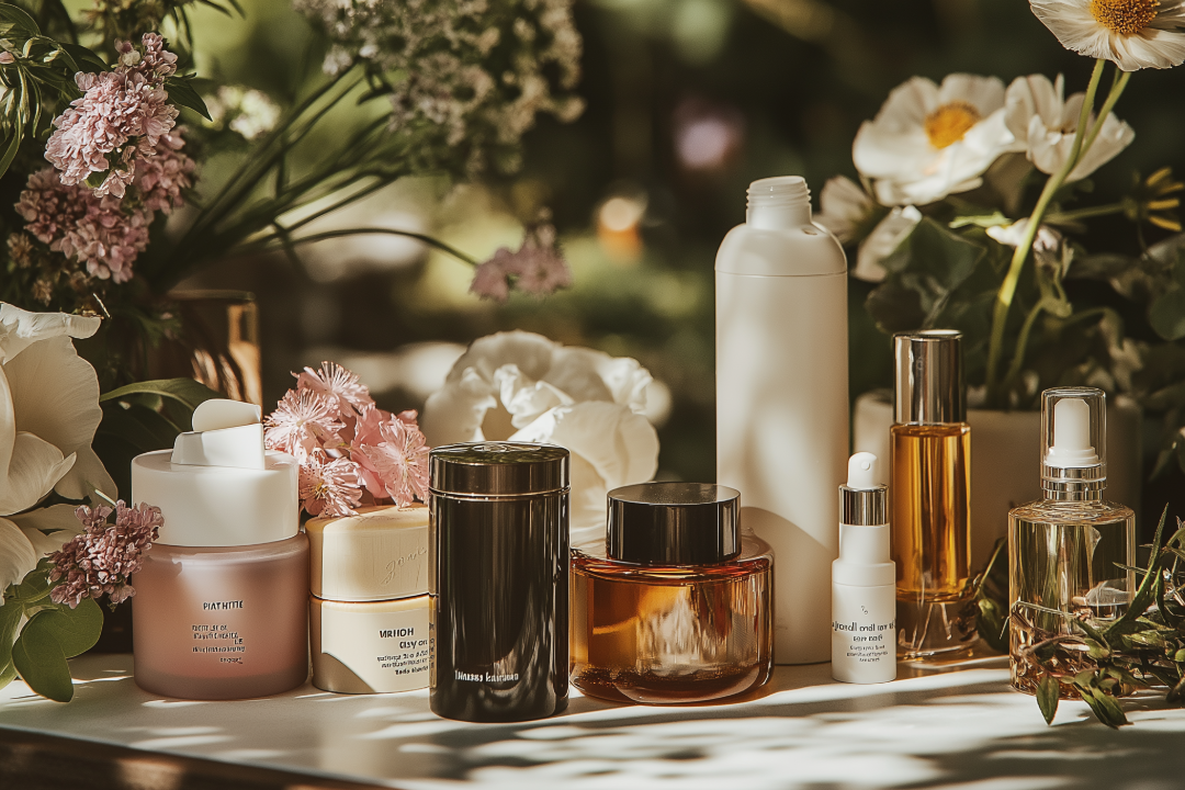 A selection of beauty products